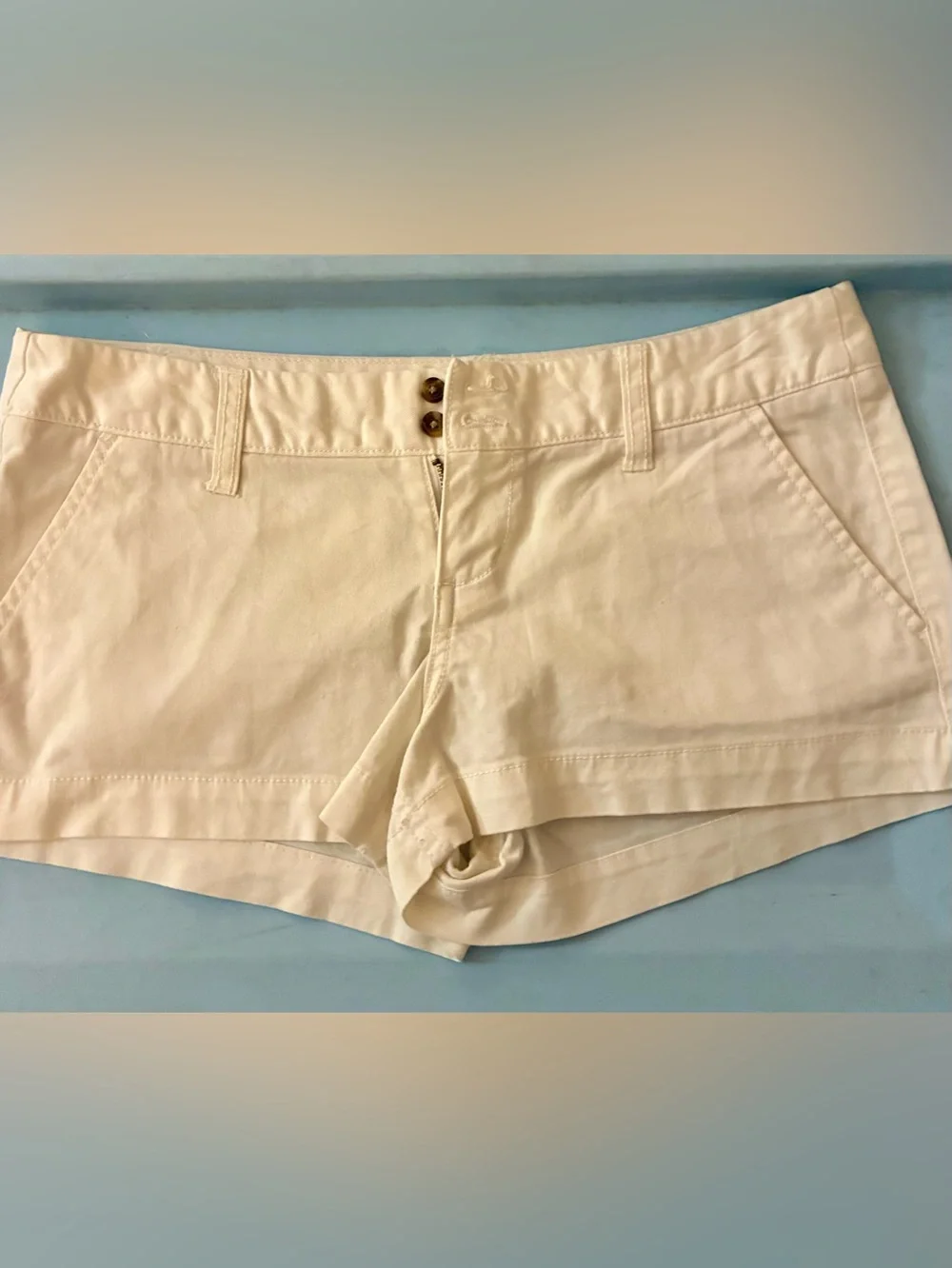 Women’s White Casual Cotton Chino Shorts🌺